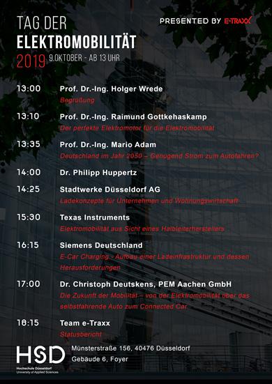 Tag der Elektromobilität Agenda